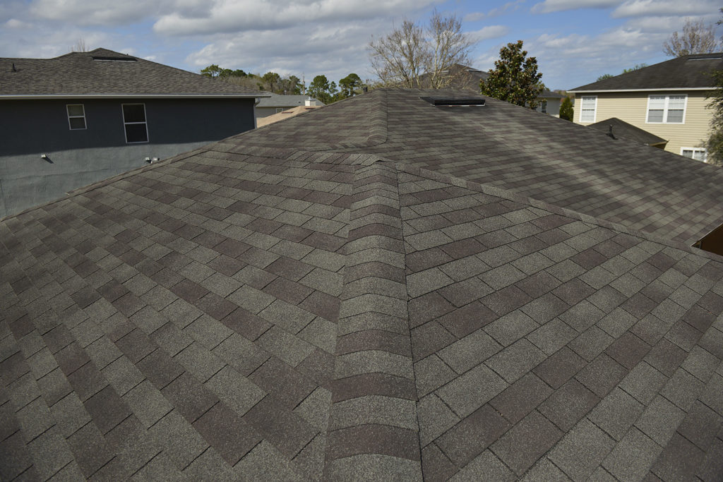 Finished residential roof replacement completed by Stormforce of Jacksonville's Contractors 