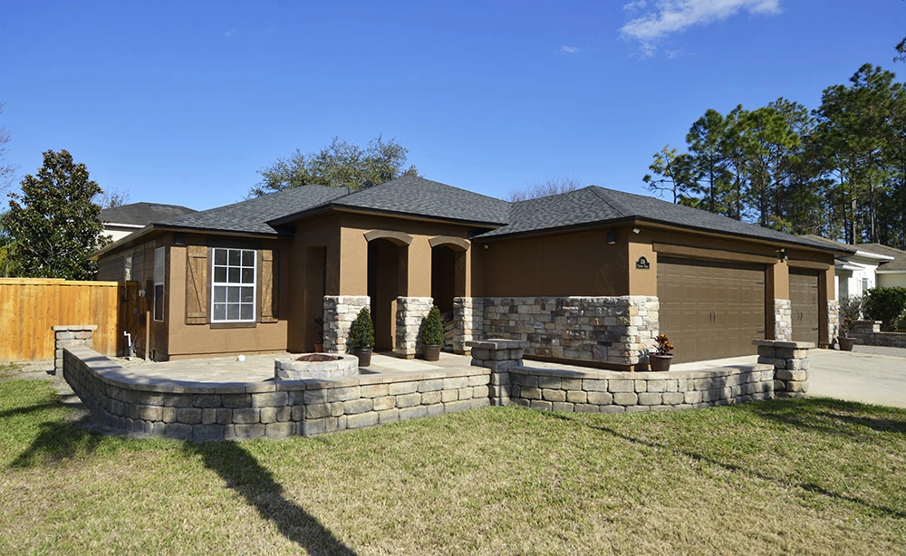 Finished roofing job completed by StormForce Roofing in Orange Park, Forida.