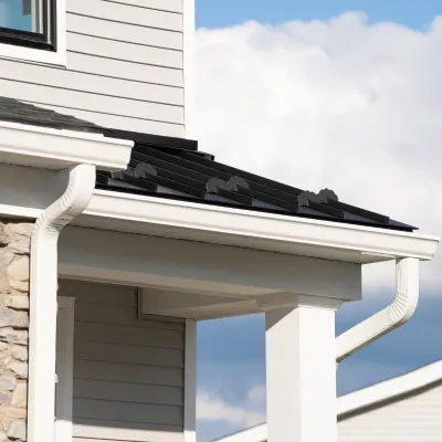 image of house with gutters.